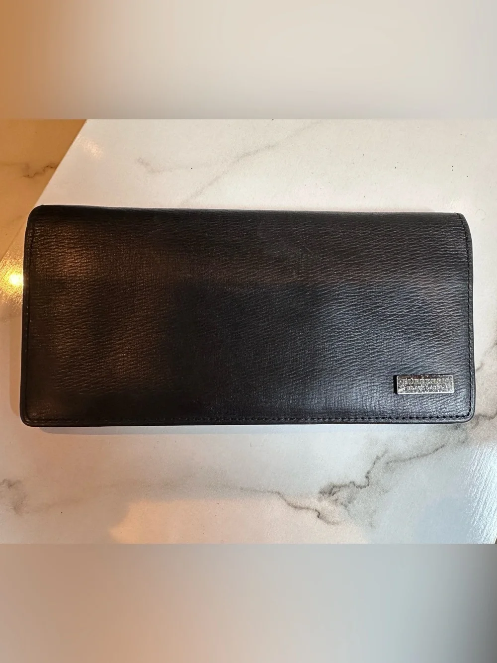 vintage Burberry Black Label Long Wallet.